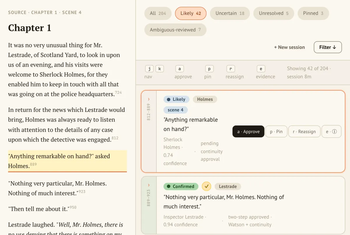 EchoQuill: dialogue ledger