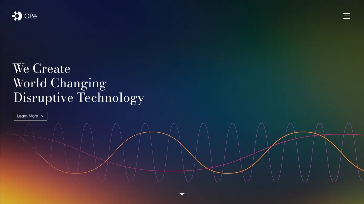 OPē website: homepage spectrum
